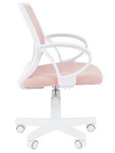 Детское компьютерное кресло CHAIRMAN KIDS 112, ткань букле barni, зефир, пластик белый